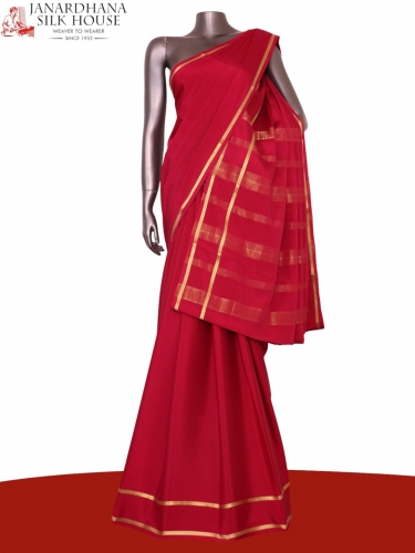 Pure Mysore Crepe Silk Saree
